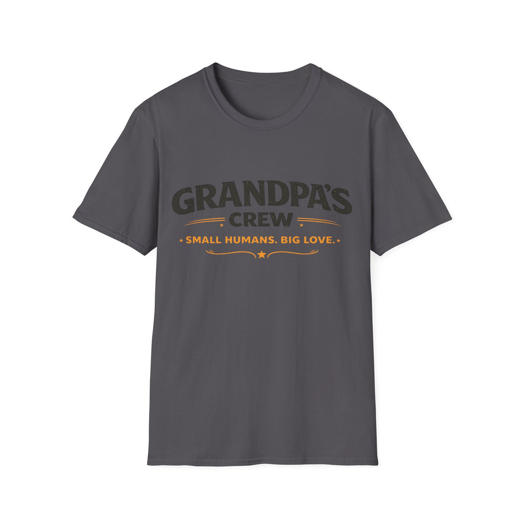 Grandpa's Crew T-Shirt — "Small Humans, Big Love" Grandpa Gift