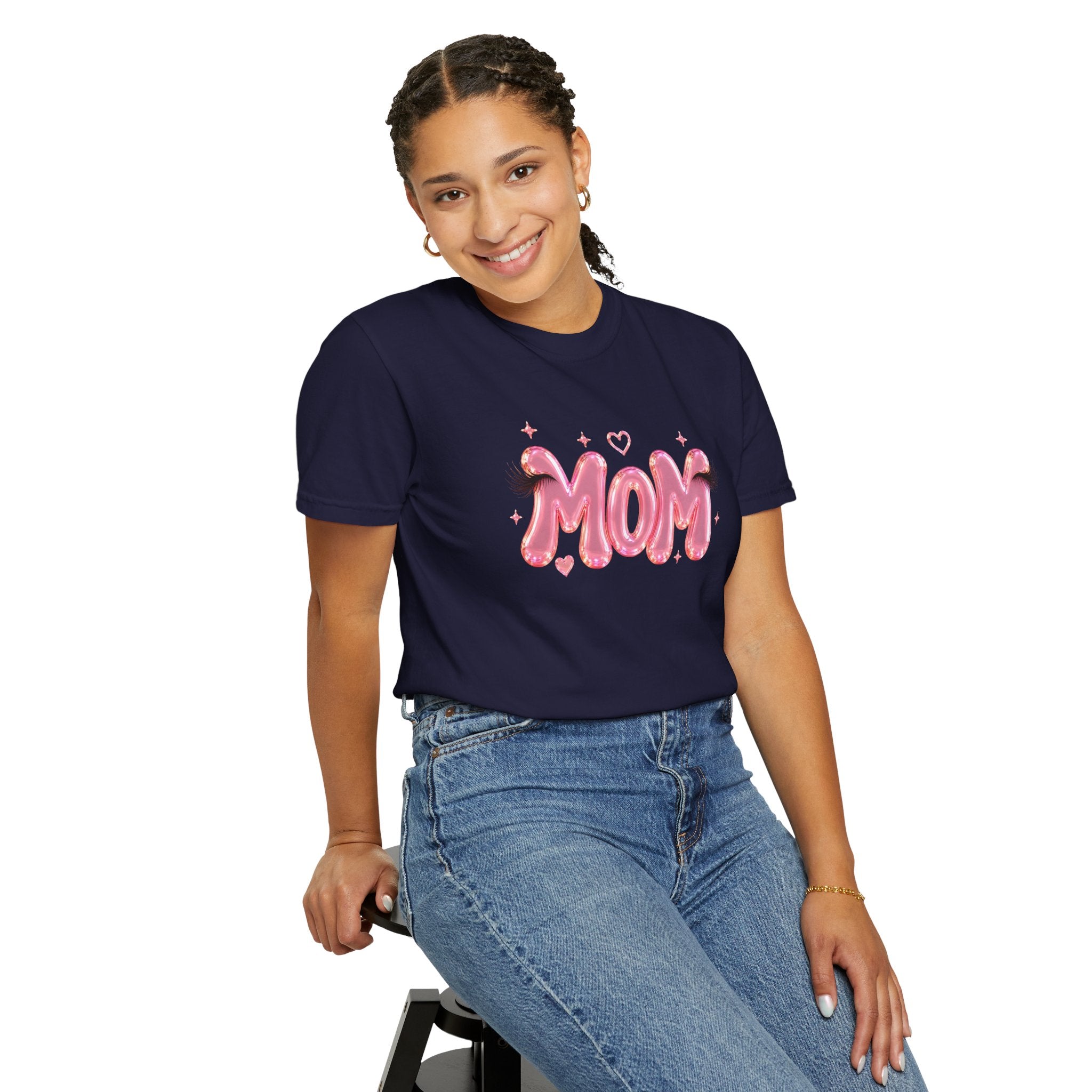MOM Pink Balloon Eyelashes T-Shirt