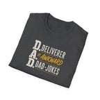 Dad T‑Shirt — D.A.D. "Deliverer of Awkward Dad‑Jokes" Funny Fathers Day Tee