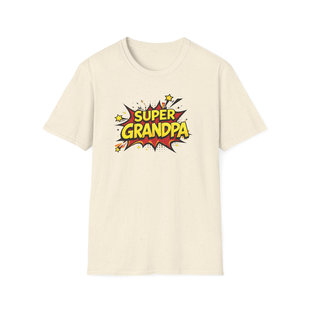 Super Grandpa T-Shirt – Comic Book Retro Graphic Tee for Grandfathers