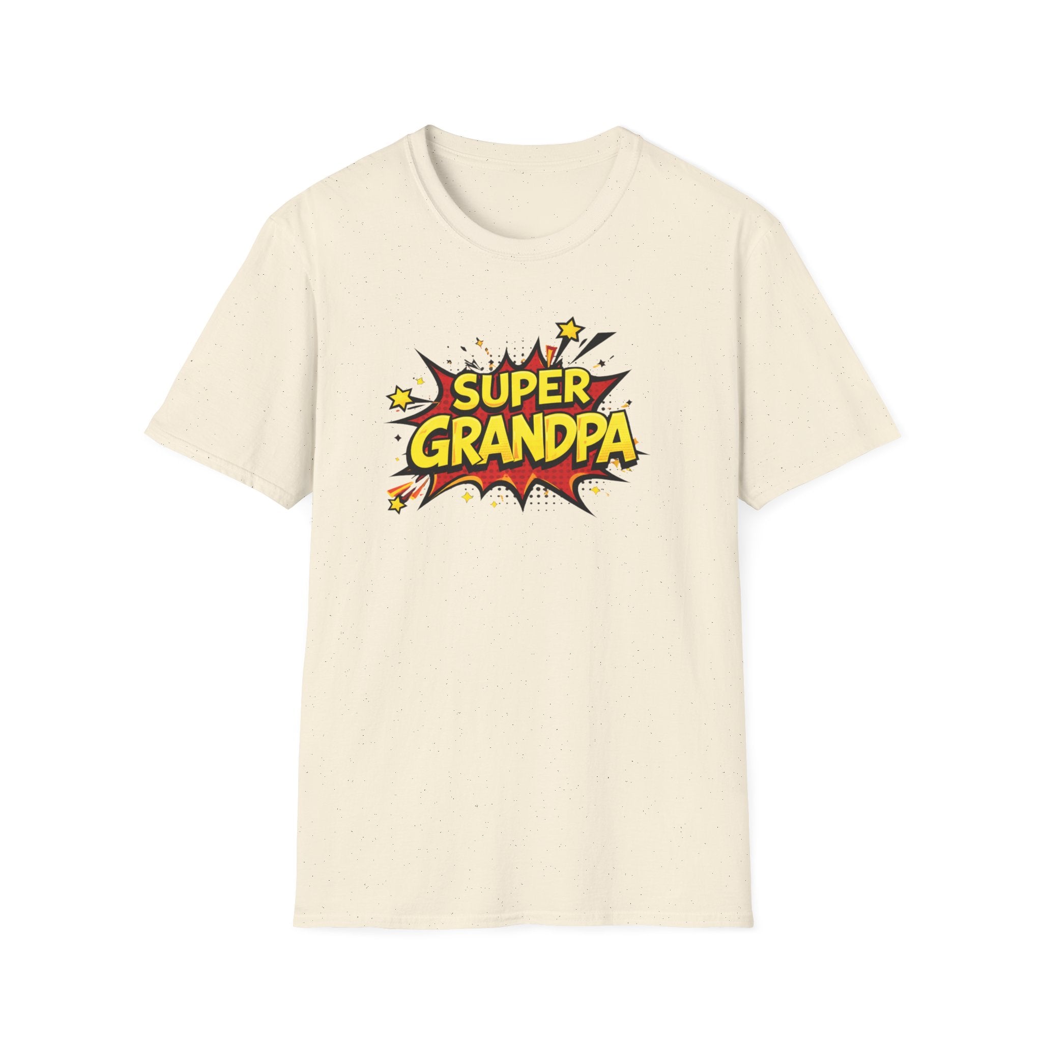 Super Grandpa T-Shirt – Comic Book Retro Graphic Tee for Grandfathers