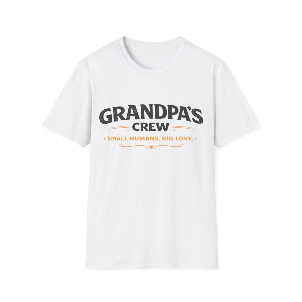 Grandpa's Crew T-Shirt — "Small Humans, Big Love" Grandpa Gift