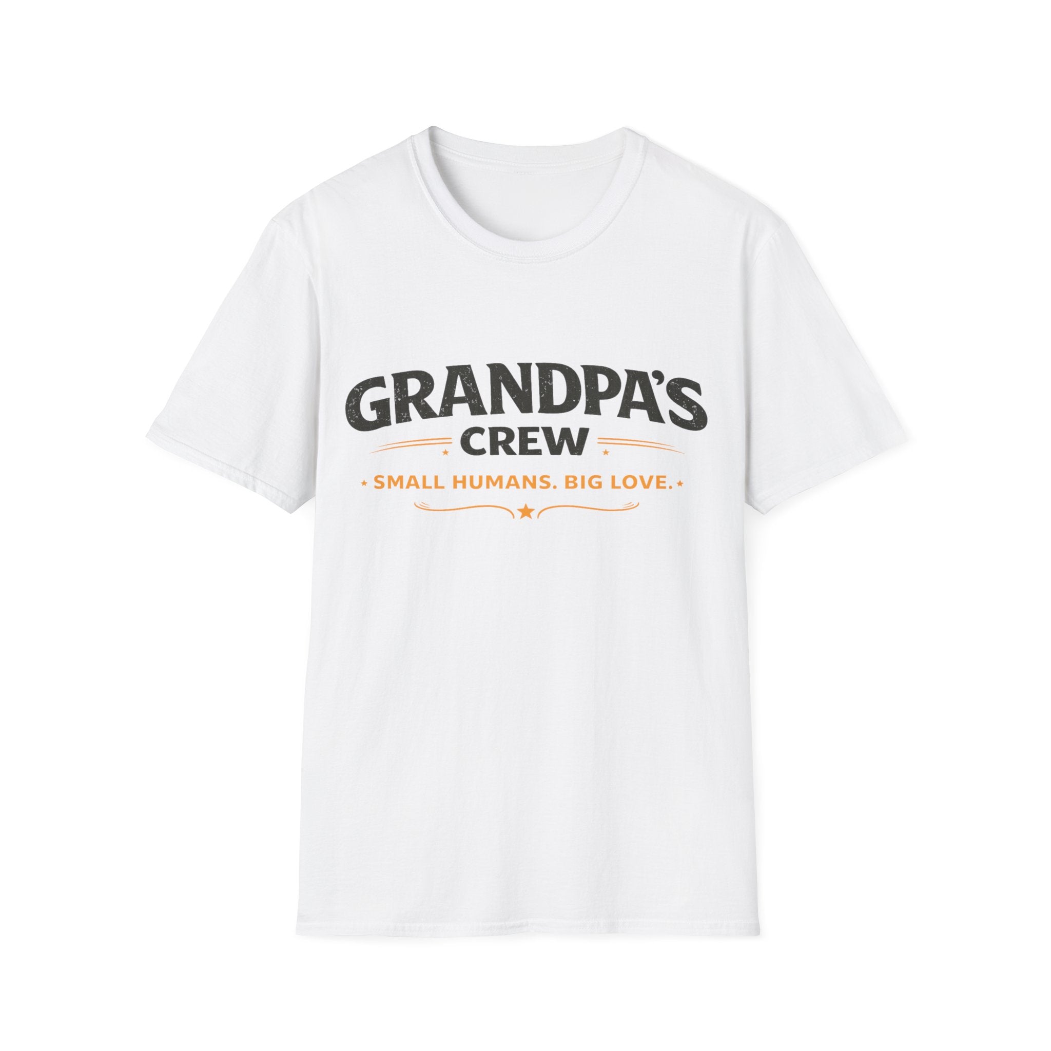 Grandpa's Crew T-Shirt — "Small Humans, Big Love" Grandpa Gift