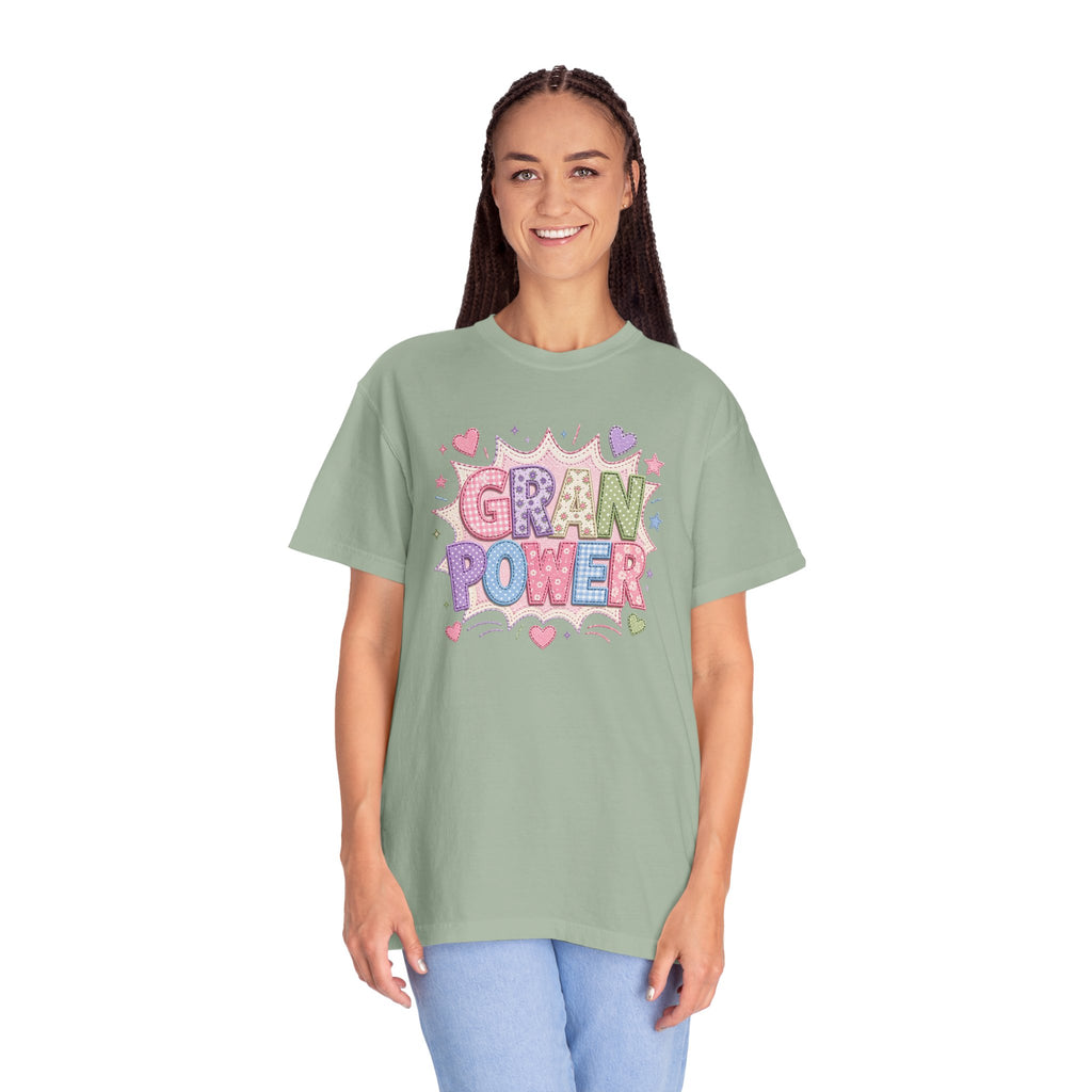 Gran Power T-Shirt — Cute Pastel 'Gran Power' Graphic Tee for Grandparents, Mother's Day Gift
