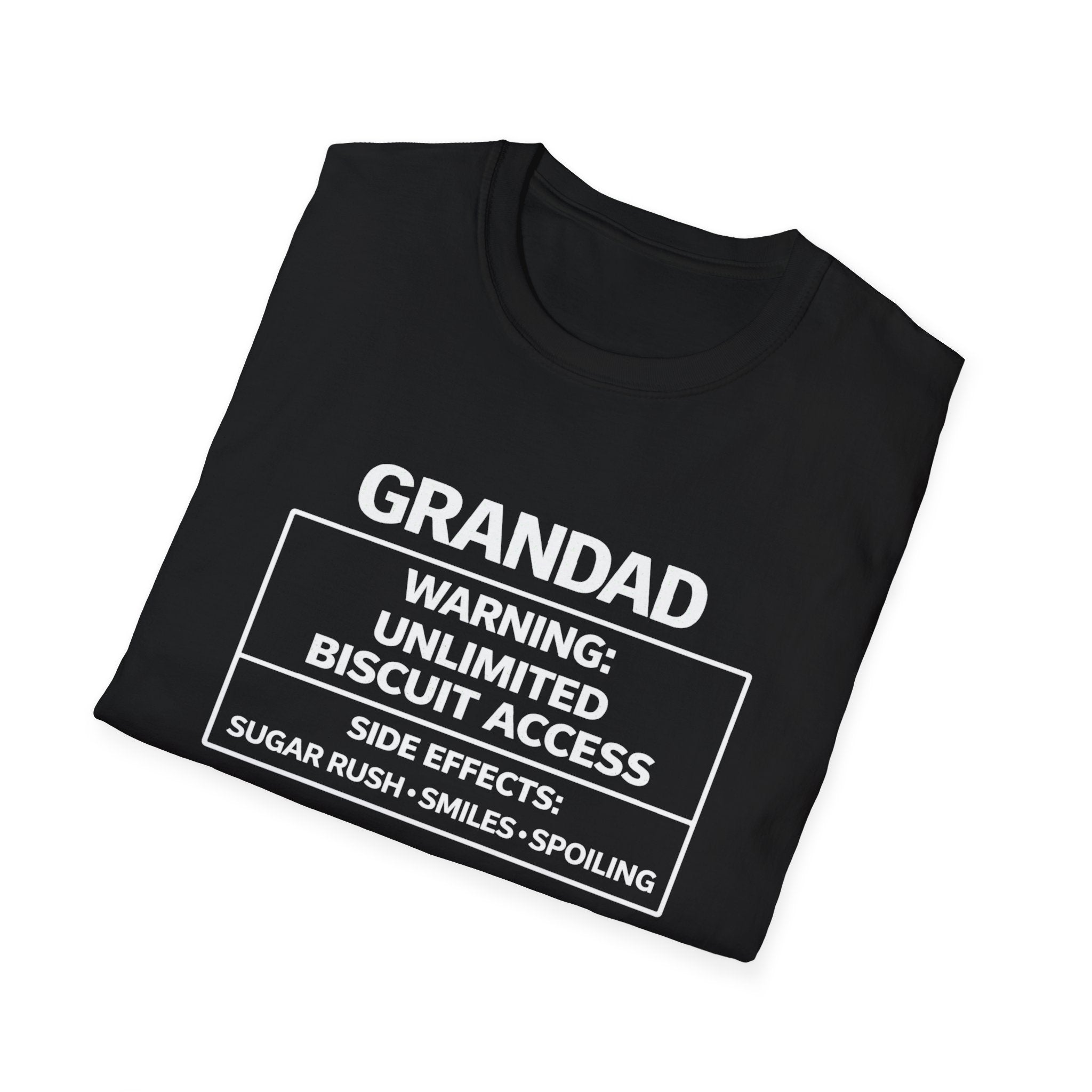 Grandad Warning T-Shirt – "Unlimited Biscuit Access" Funny Grandpa Gift