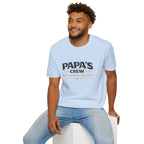 Papa's Crew T-Shirt — "Small Humans, Big Love" Grandpa Gift
