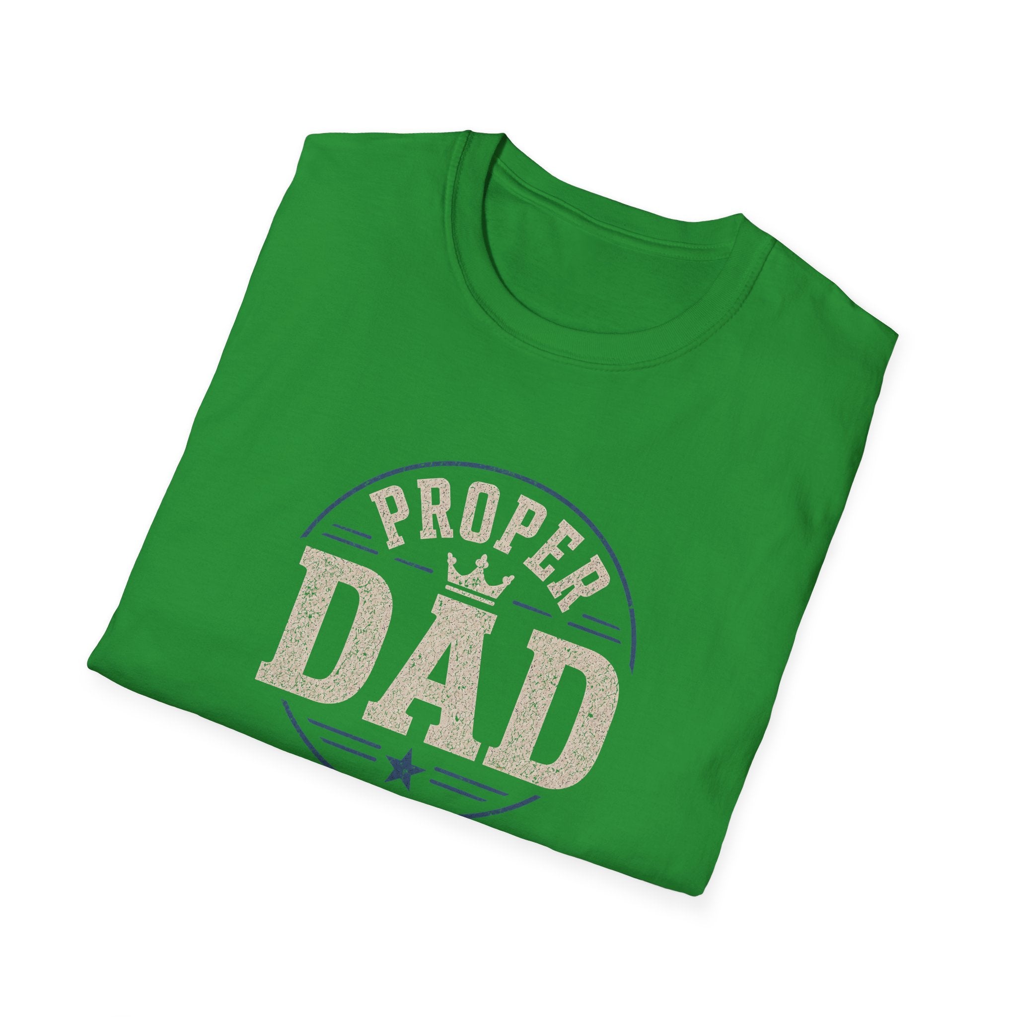 Proper Dad T-Shirt – Vintage Crown Father's Day Tee for Proud Dads