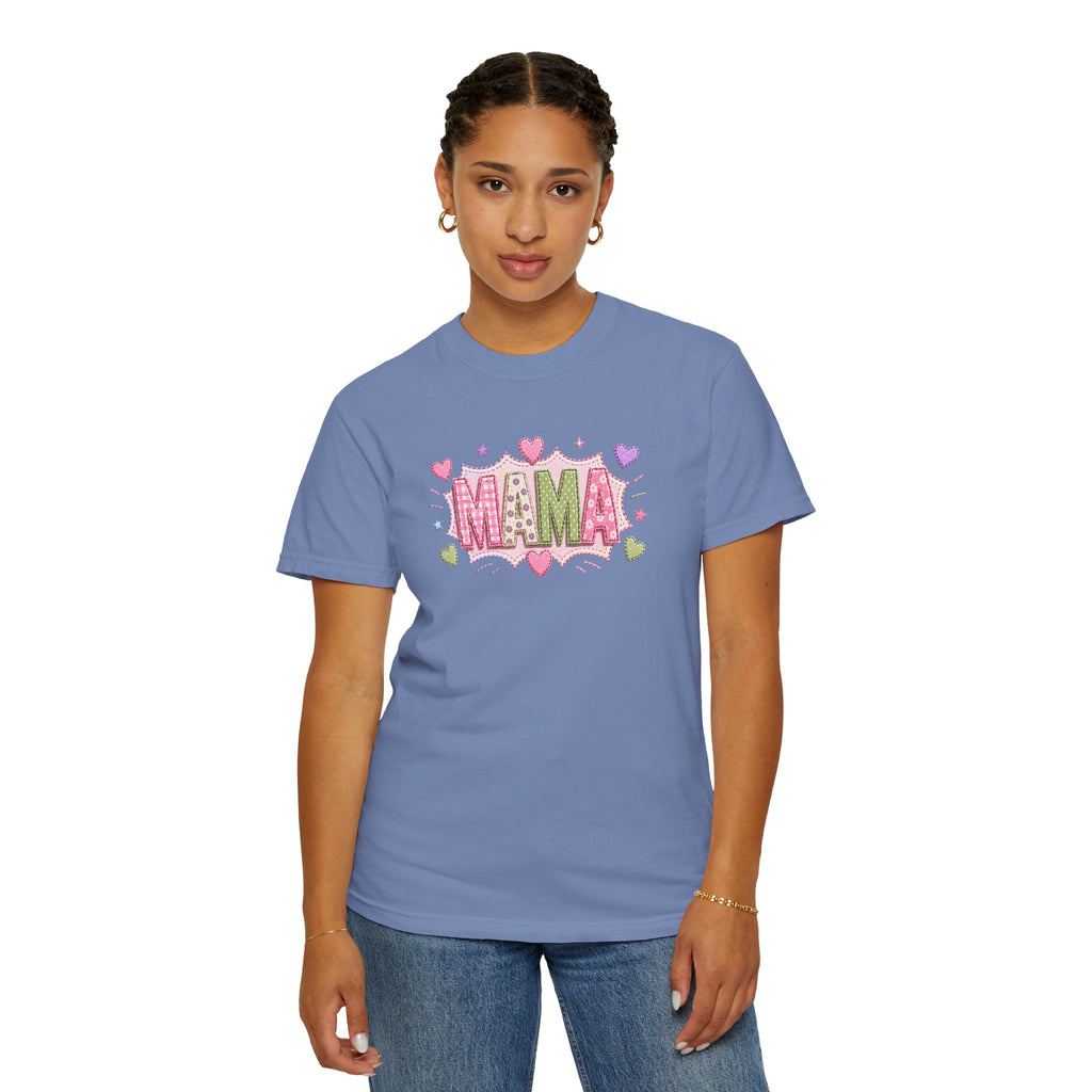 Mama Floral Heart T-Shirt — Cute Pink "MAMA" Mother's Day Tee