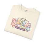 Grandma T-Shirt - My Favorite People Call Me Grandma (Cute Floral Retro Design)