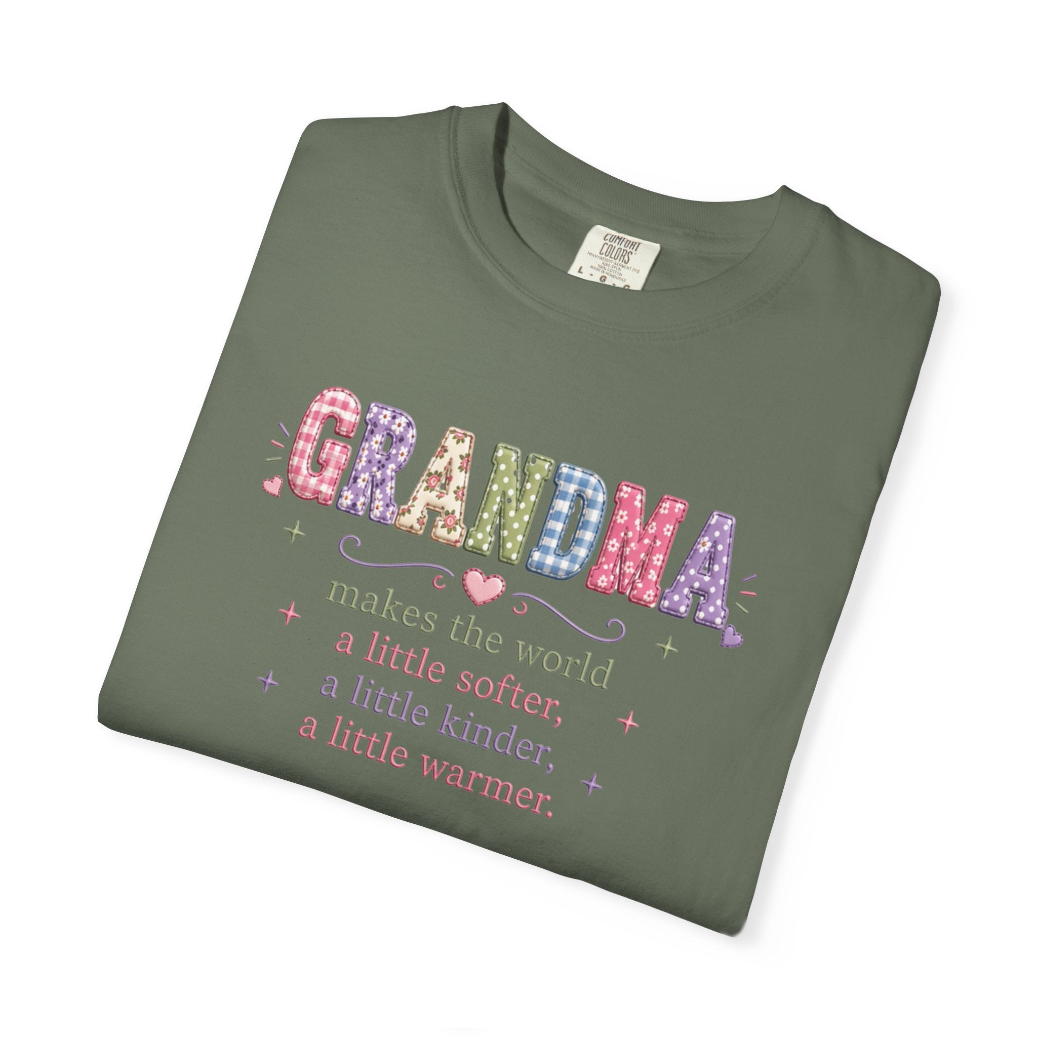 Grandma Floral T-Shirt — "Grandma makes the world a little softer, kinder, warmer"