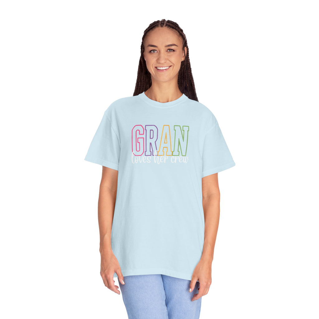 T-Shirt — "Gran Loves Her Crew" Pastel Grandma Tee