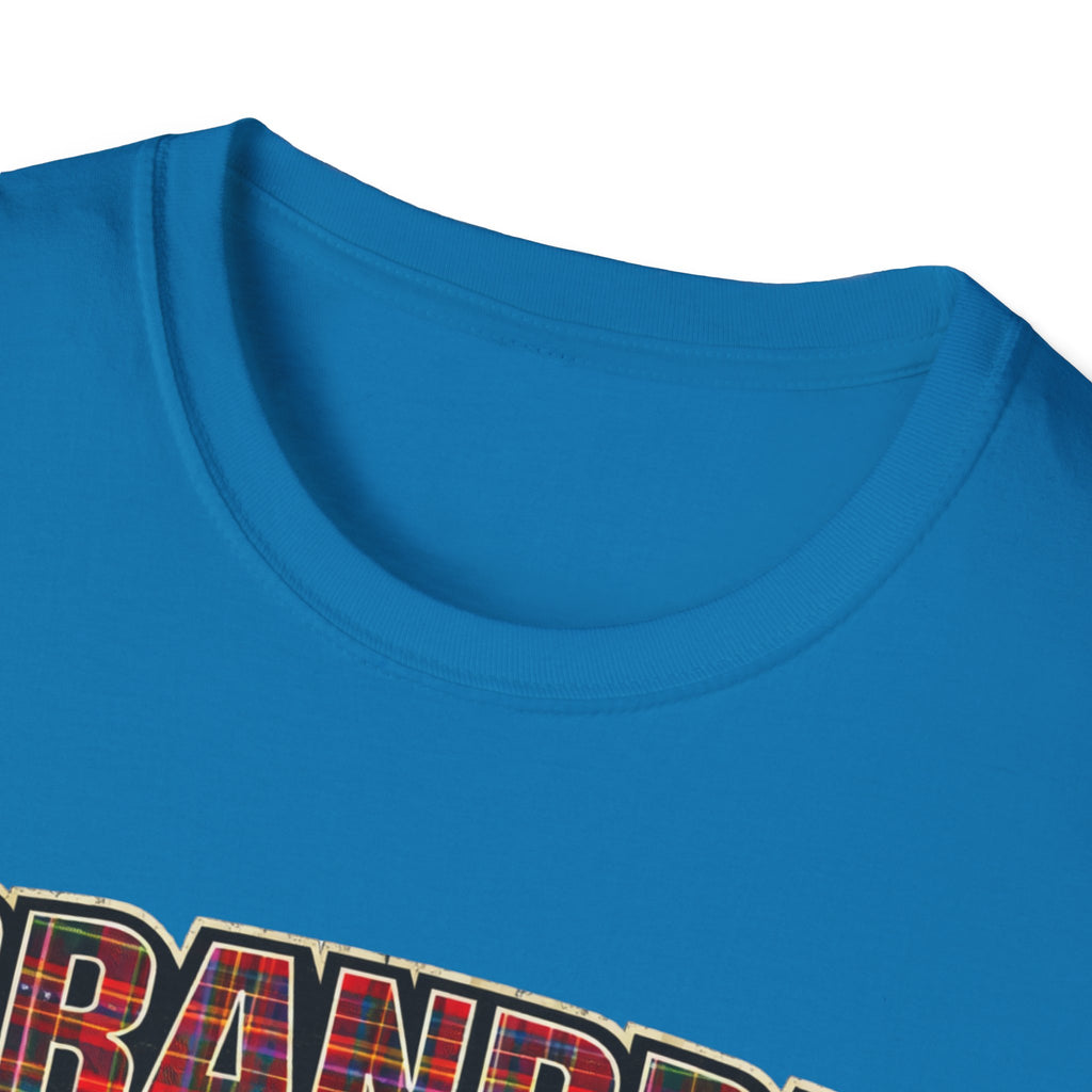 Grandpa EST. 2026 T-Shirt — New Grandpa Plaid Announcement Tee