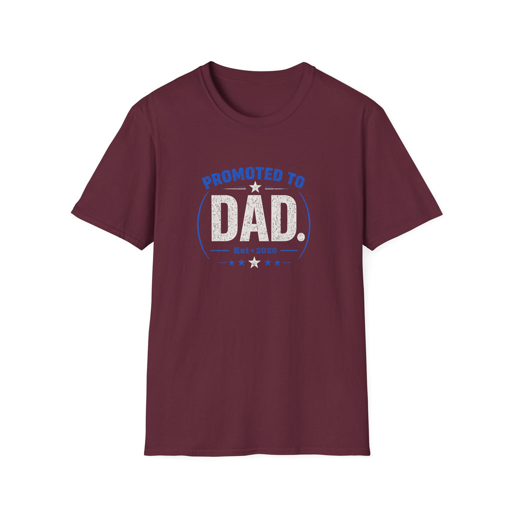 Promoted to Dad T-Shirt — New Dad Announcement Gift