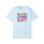 Mess, Overload, Mini-Hugs Hugs T-Shirt — Cute Hand-Lettered Mom Vibes Tee