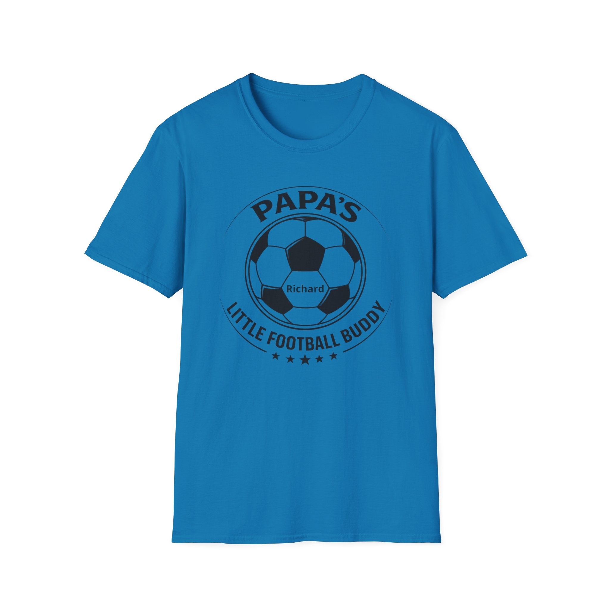 Papa’s Little Football Buddy T-Shirt — Personalized Soccer Dad Tee