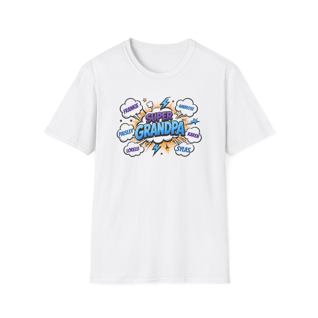 Super Grandpa Comic T-Shirt — "Super Grandpa" Funny Gift for Grandfathers