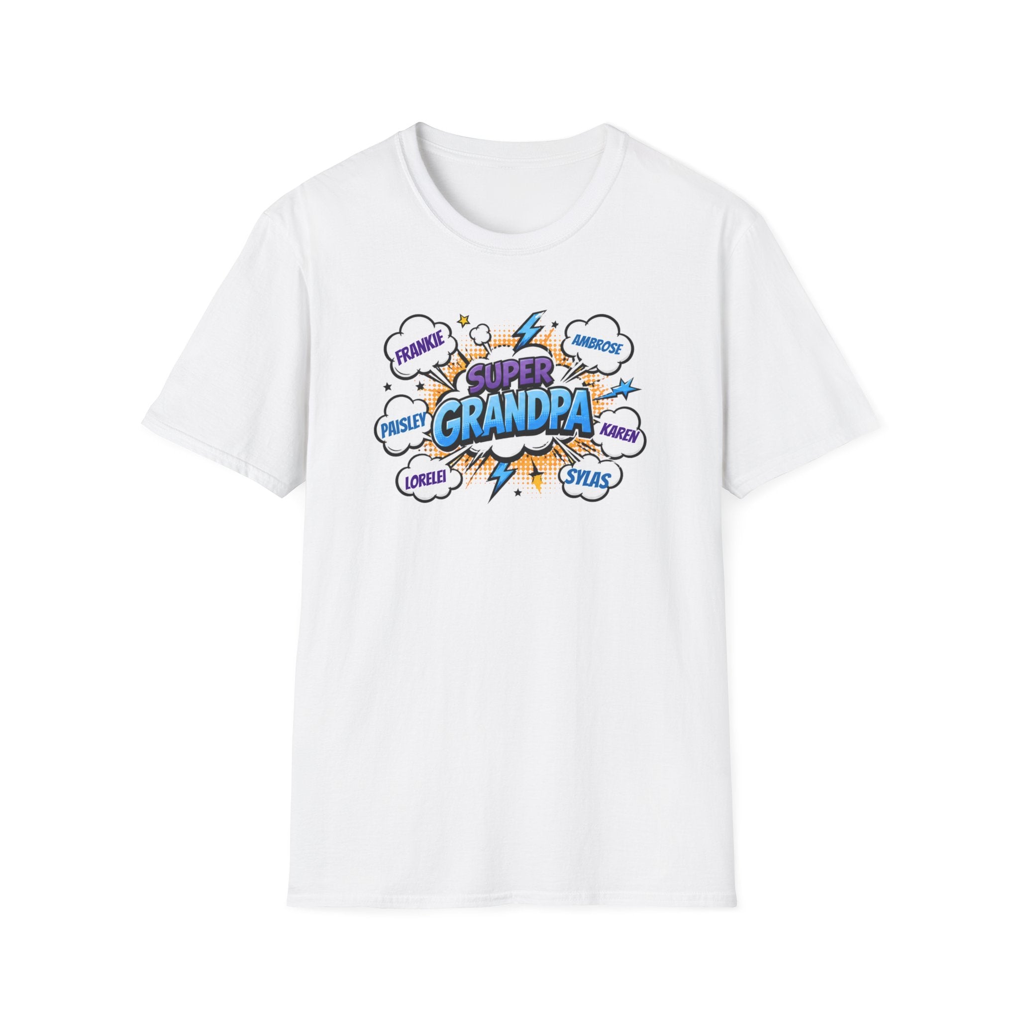 Super Grandpa Comic T-Shirt — "Super Grandpa" Funny Gift for Grandfathers