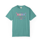 Becoming a Nana T-Shirt — "Becoming a Nana means my heart grows bigger with every little giggle" Cute Grandma Gift