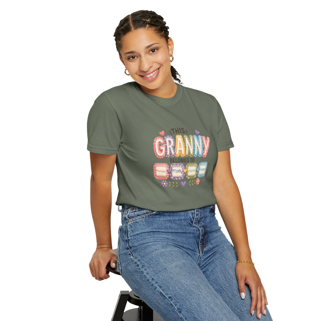 Granny Belongs To Grandkids T-Shirt — Cute Floral Grandma Gift