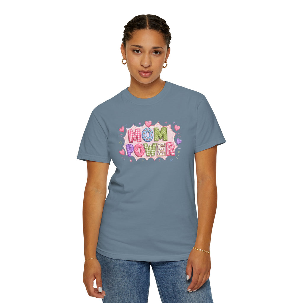 Mom Power T-Shirt — Cute Pastel Heart Mother's Day Tee
