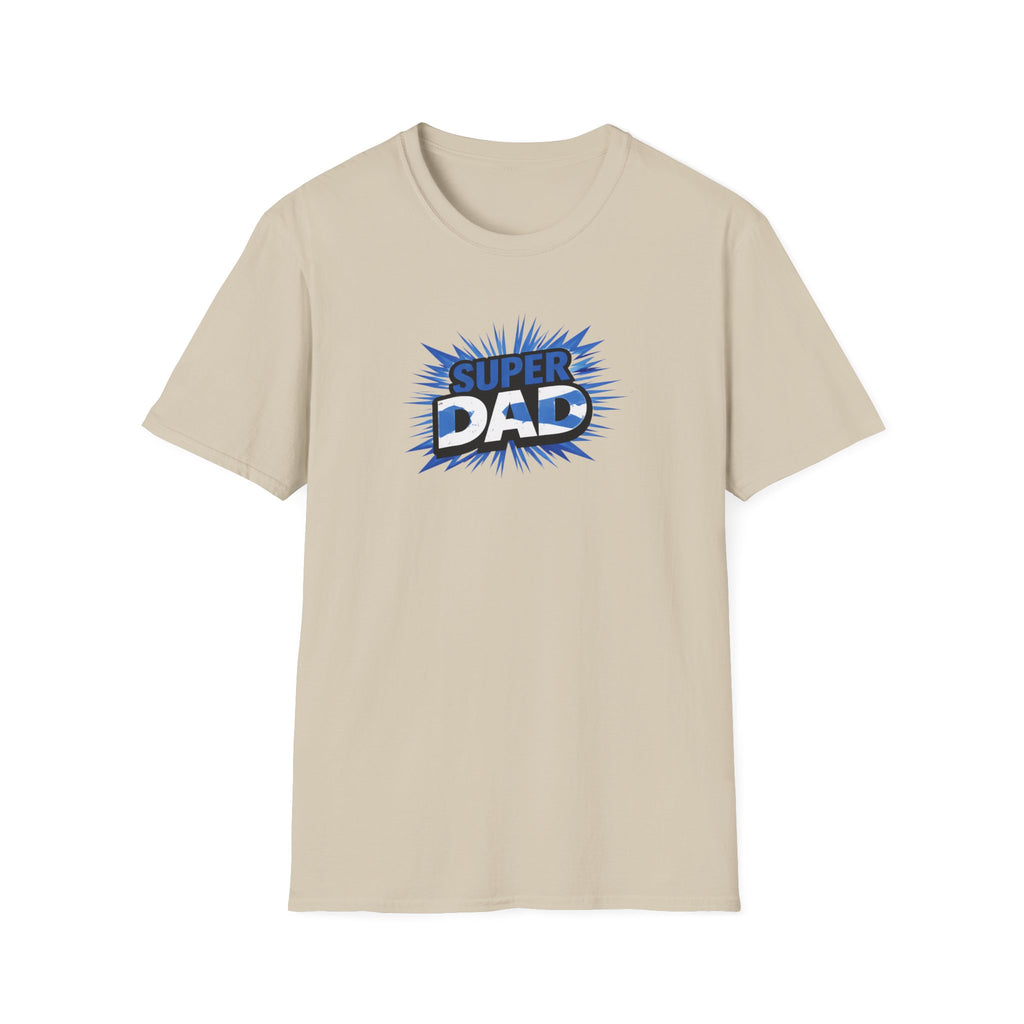 Super Dad T-Shirt — Scotland Flag themed Comic-Style Father's Day Gift