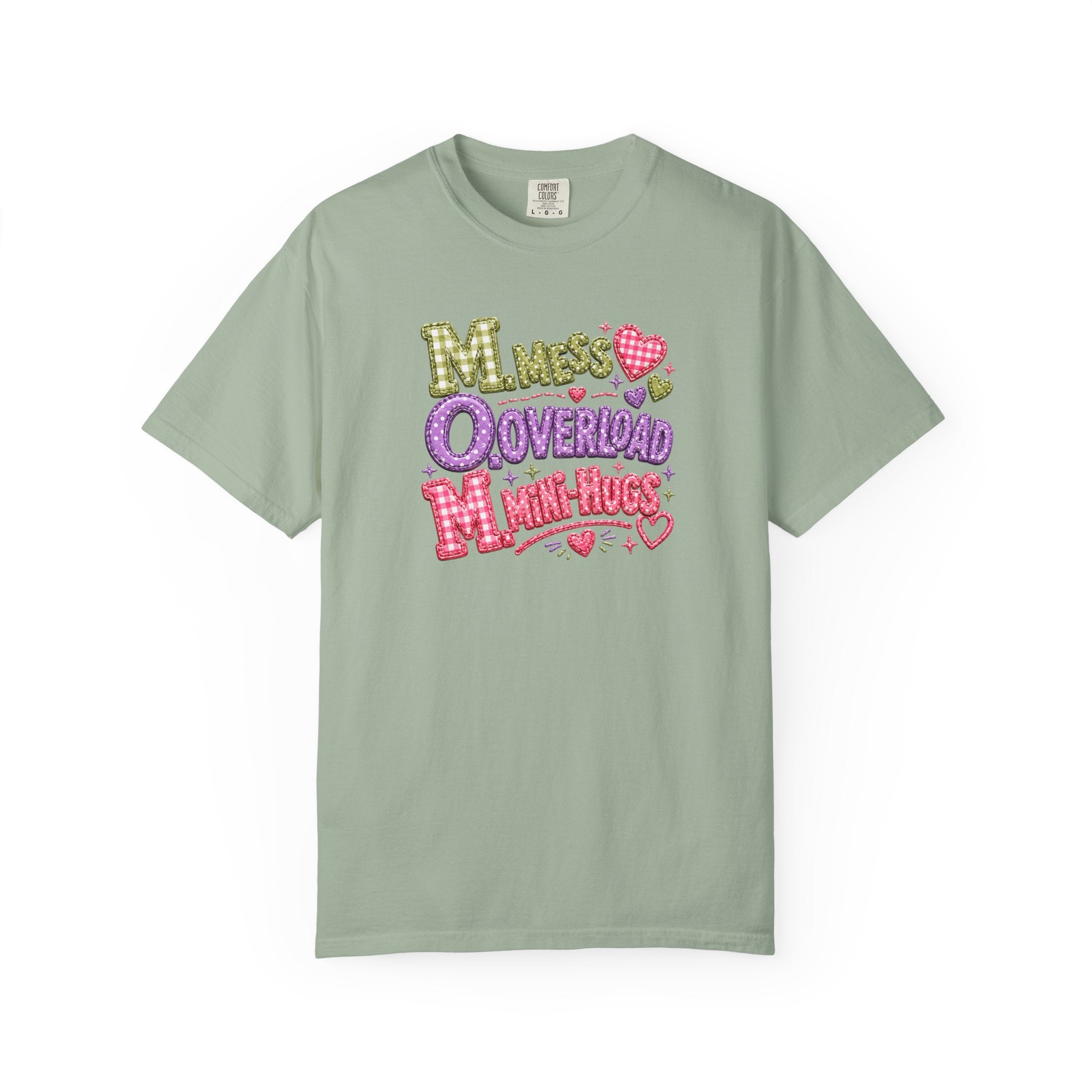 T‑Shirt — "Moms Overload Mini-Hugs" Cute Colorful Graphic Tee