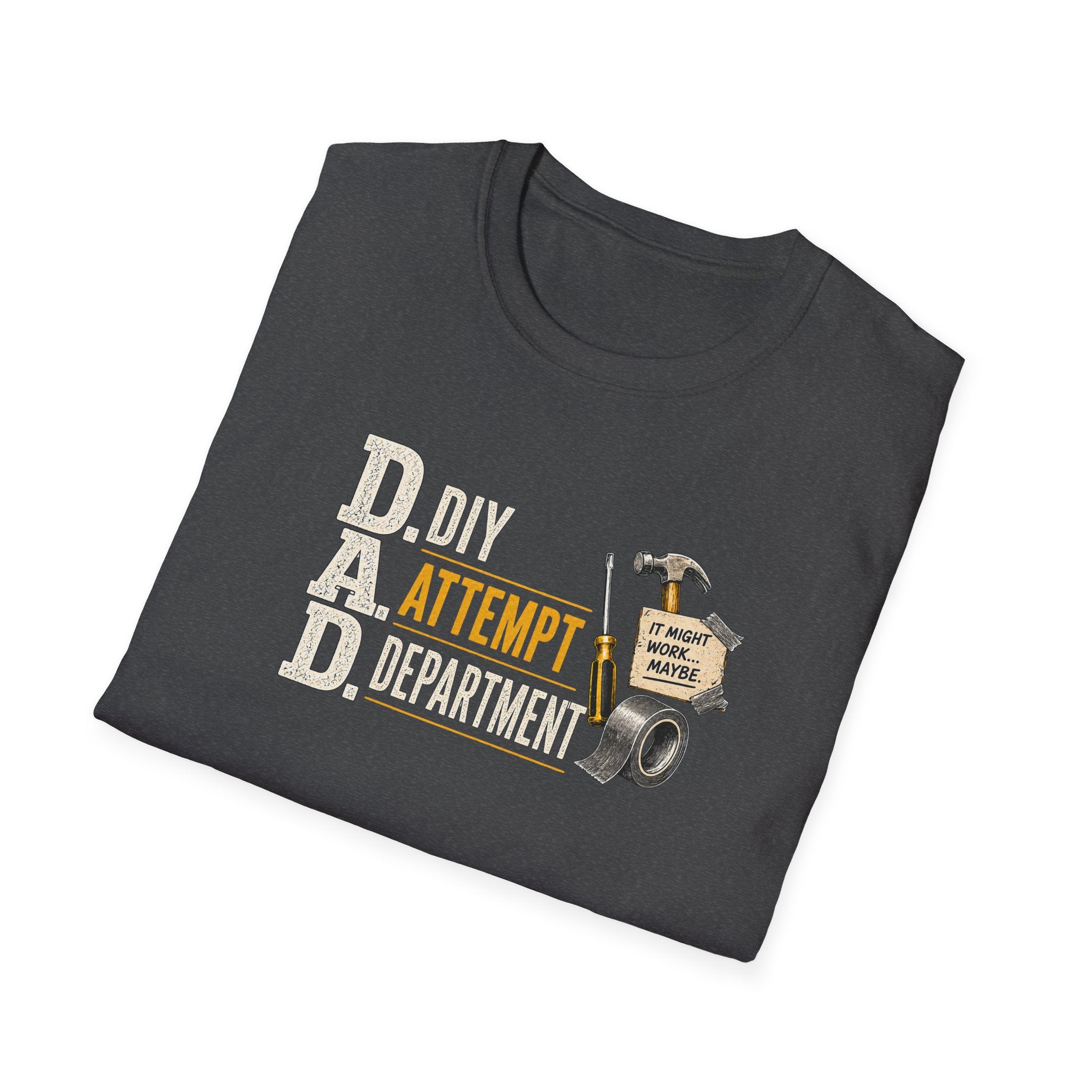 T-Shirt — "DAD: DIY Attempt Department" Funny Father’s Day Tool Shirt