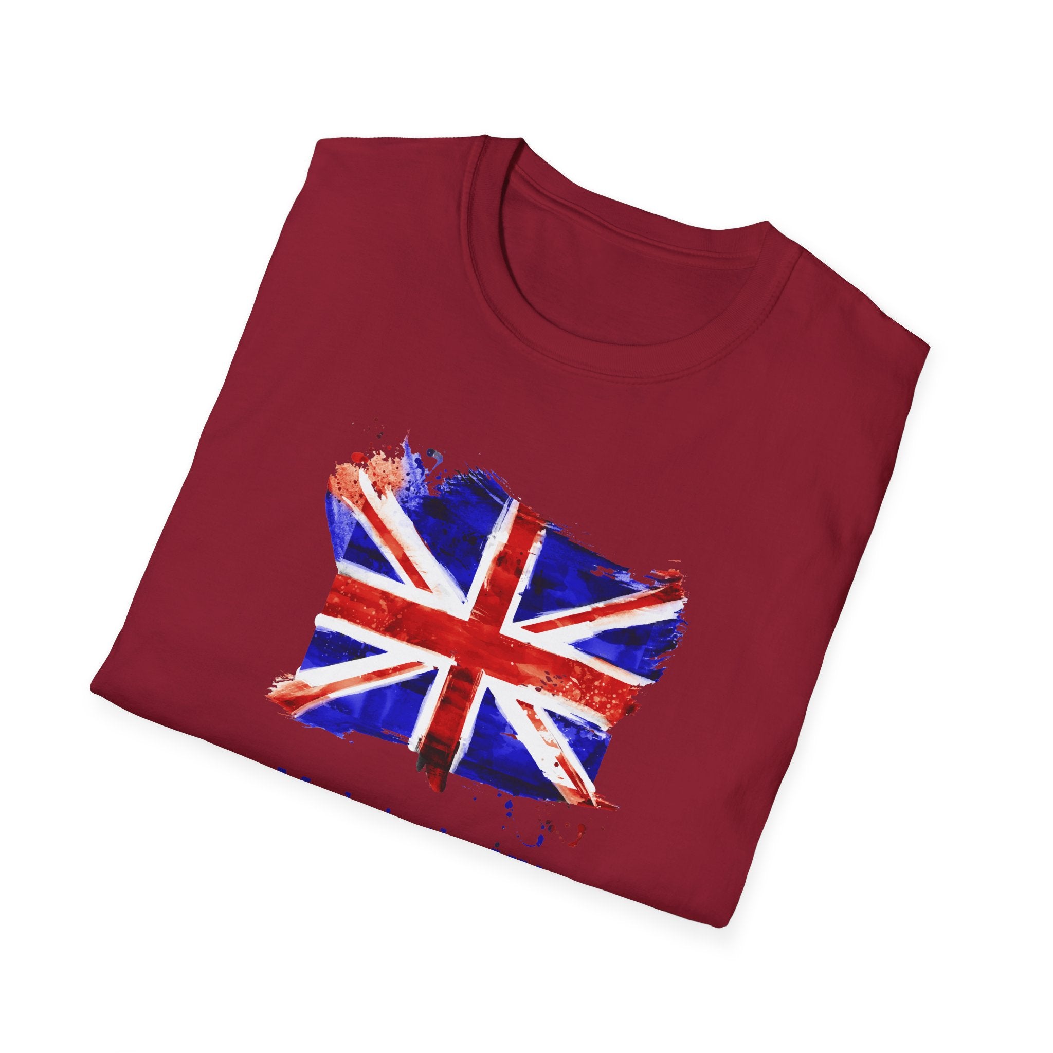 British Flag Watercolor T-Shirt – "Made in the UK" Pride Tee