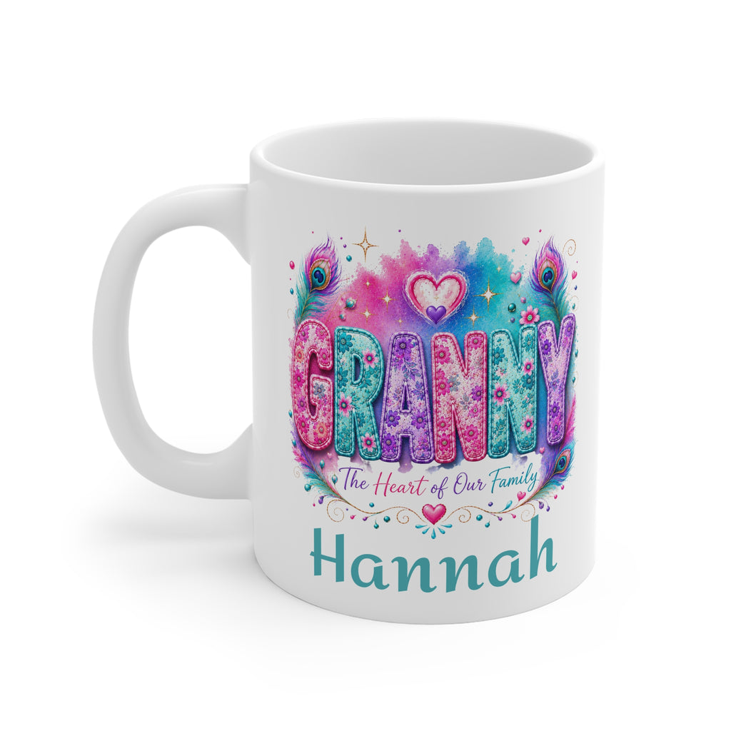GRANNY "The Heart of Our Family" Mug — Personalised