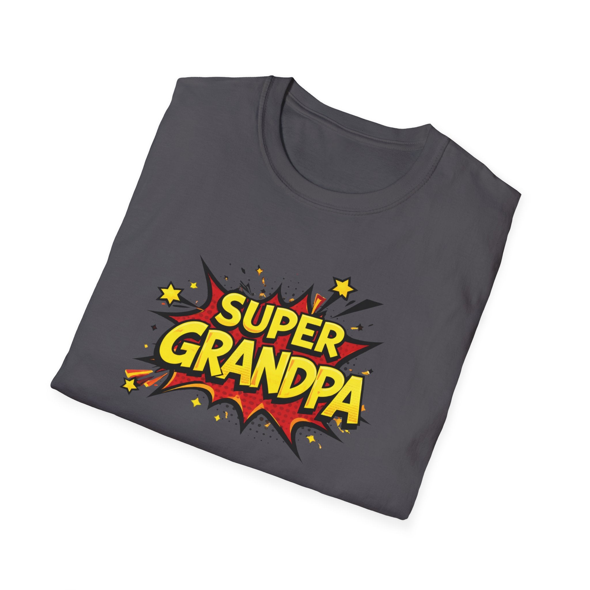 Super Grandpa T-Shirt – Comic Book Retro Graphic Tee for Grandfathers