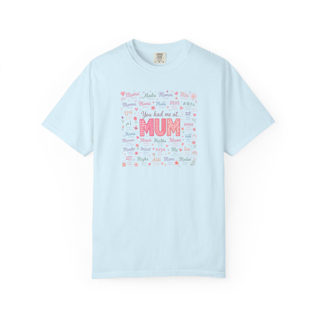 Mum Heartbeat T-Shirt — 'You Had Me at MUM' Floral Mother's Day Tee