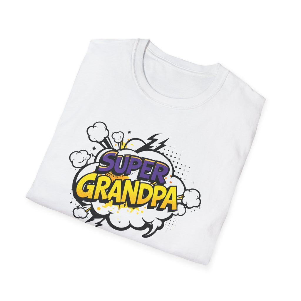 T-Shirt — "Super Grandpa" Comic-Style Graphic | Funny Father's Day Gift