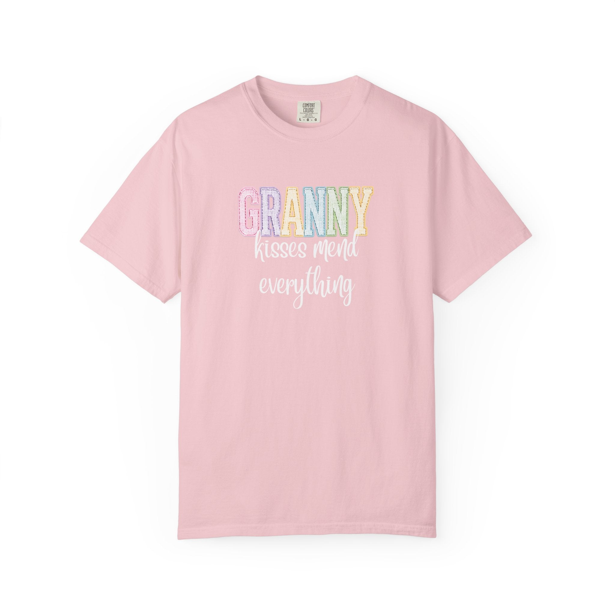 Granny Kisses Mend Everything T-Shirt — Pastel Grandma Gift
