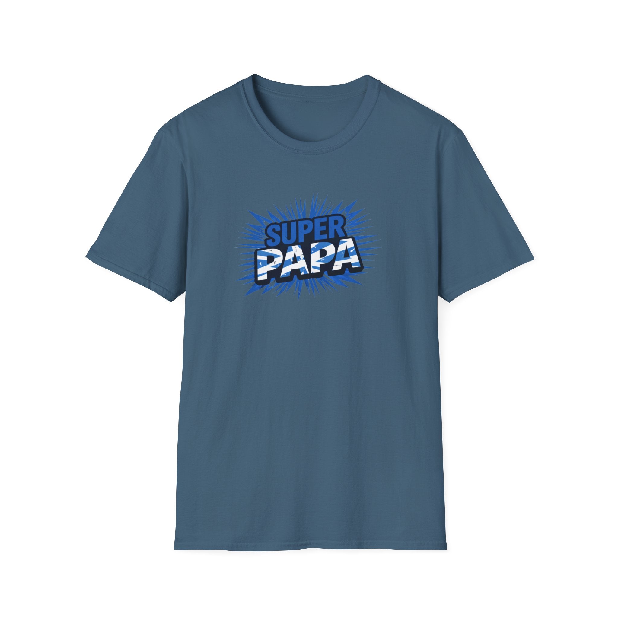 Super Papa Scotland Flag/Scottish themed T-Shirt – Comic Style Father’s Day Gift