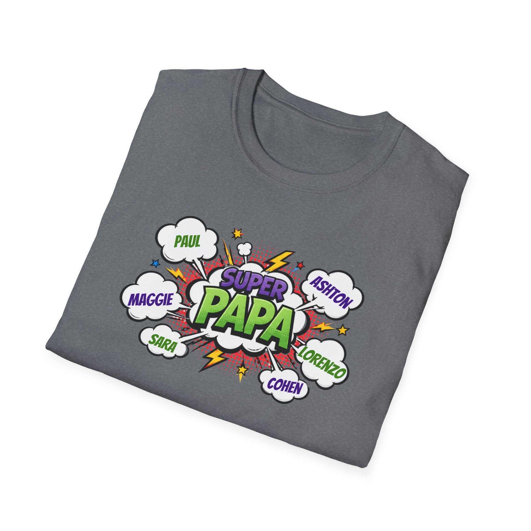 Super Papa Comic T-Shirt — Funny Father’s Day Gift