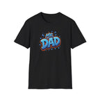 "Mr. Dad" Blue Graffiti Father T-Shirt