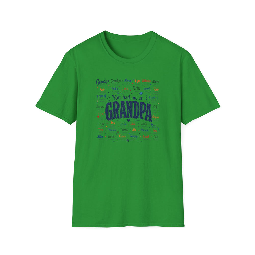 You Had Me at Grandpa T-Shirt — Retro Family Name Gift for Grandfathers