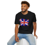 Union Jack Paint Brush UK Flag T-Shirt — British Pride Graphic Tee