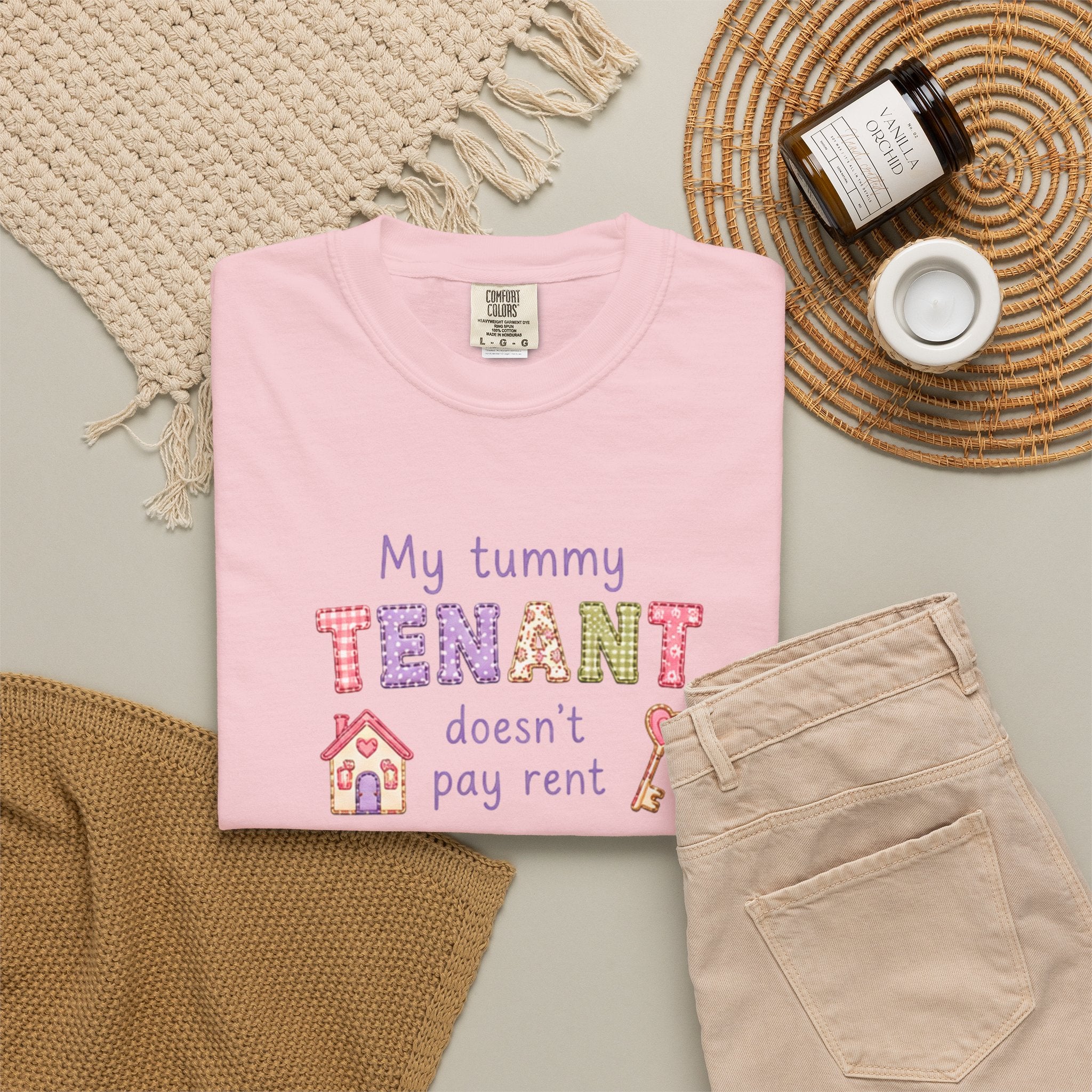 My Tummy Tenant Doesn't Pay Rent T-Shirt