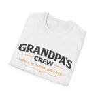 Grandpa's Crew T-Shirt — "Small Humans, Big Love" Grandpa Gift