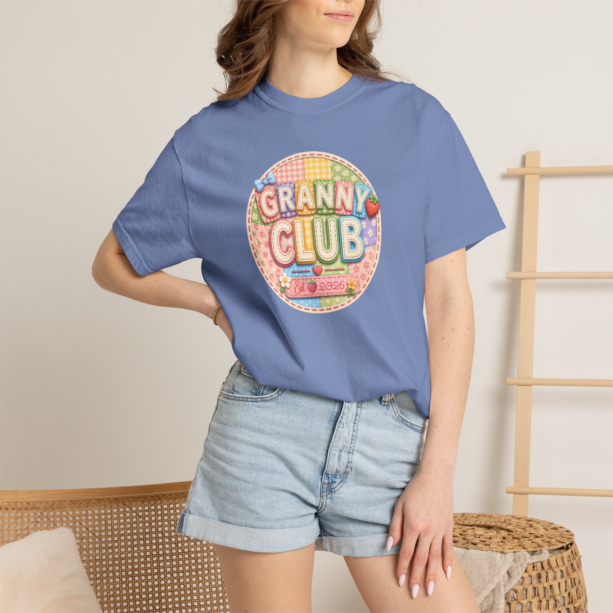 Granny Club Graphic T-Shirt — Retro Candy Patch Design