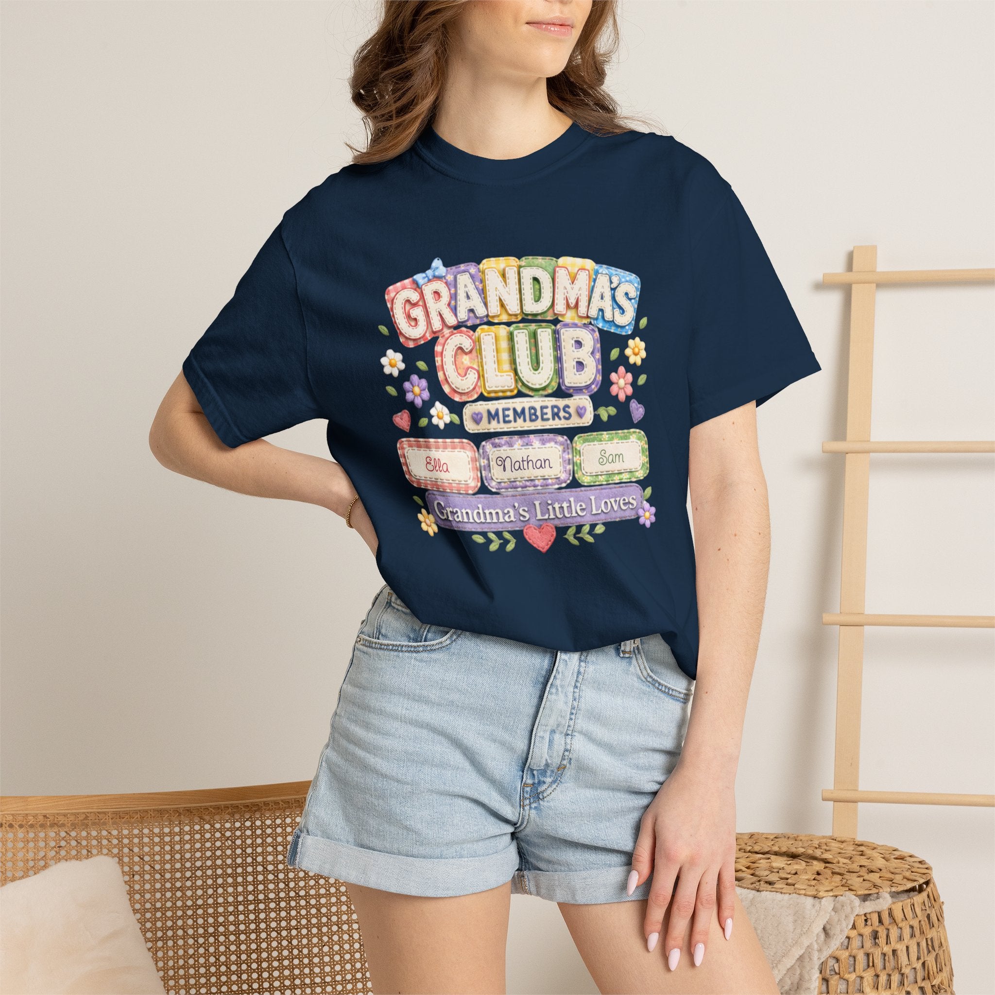 Grandmas Club T-Shirt — Grandma’s Little Loves Graphic Tee