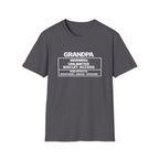 Grandpa Warning T-Shirt — "Unlimited Biscuit Access" Funny Grandpa Tee