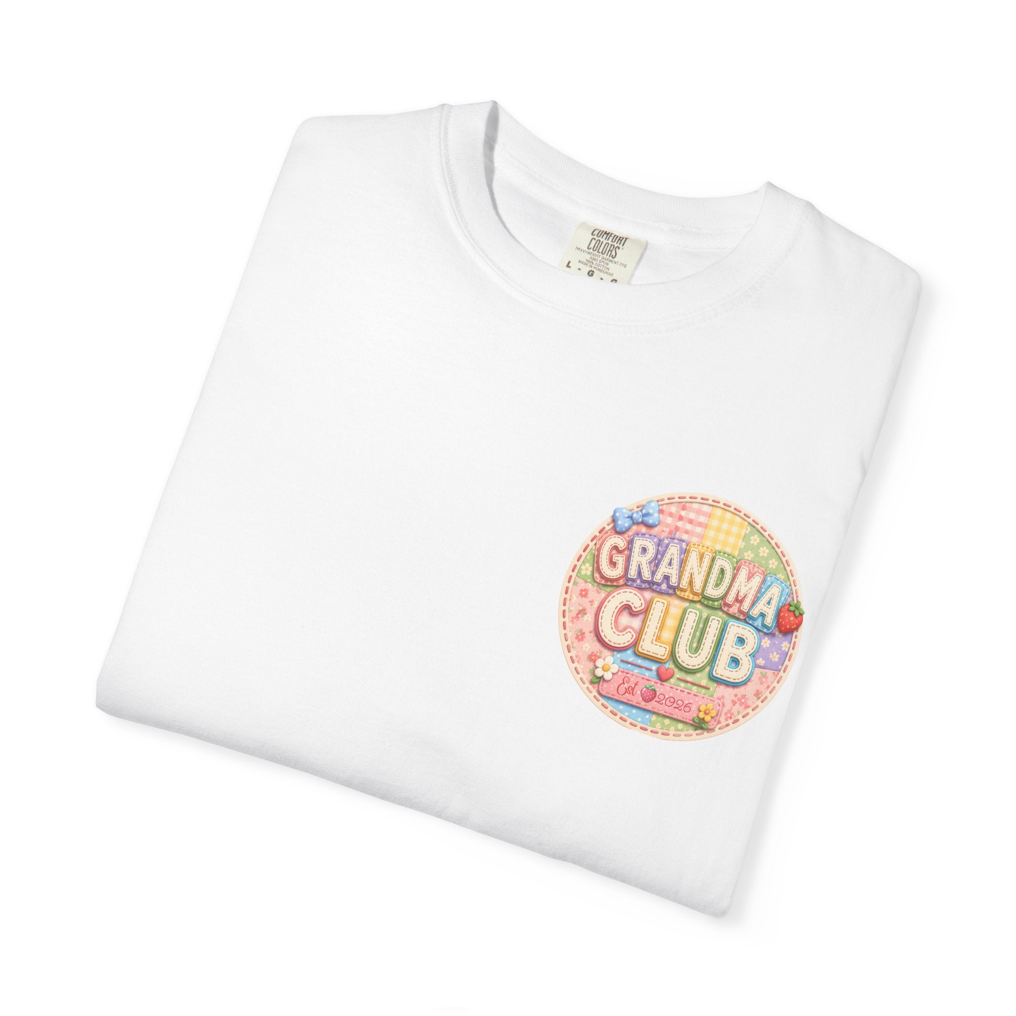 Grandma Club T-Shirt — Retro Floral Graphic