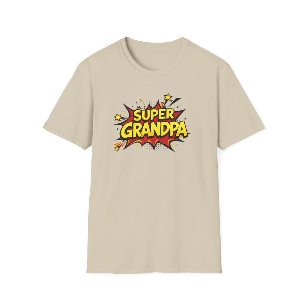 Super Grandpa T-Shirt – Comic Book Retro Graphic Tee for Grandfathers