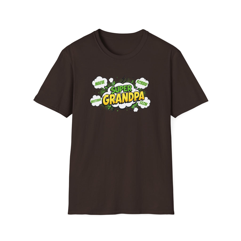 Super Grandpa T-Shirt – Comic Book Style Grandfather Gift