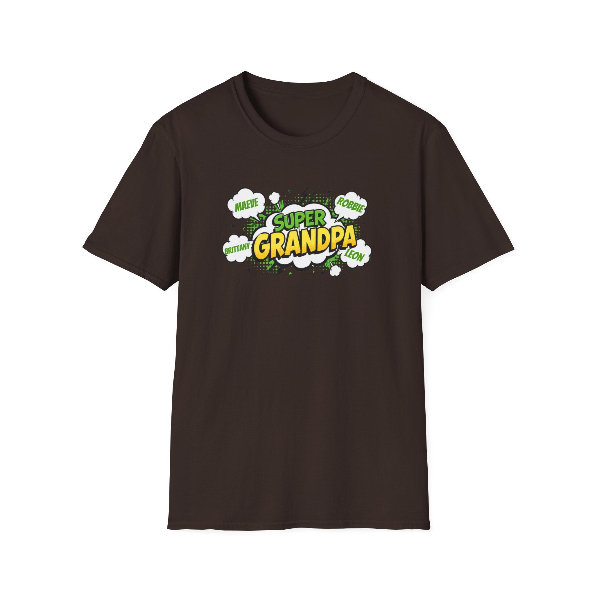 Super Grandpa T-Shirt – Comic Book Style Grandfather Gift