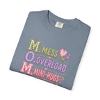 Mom Acronym Graphic T-Shirt — “M.O.M. Mess Overload Mini-Hugs” Cute Pastel Mothers Day Tee