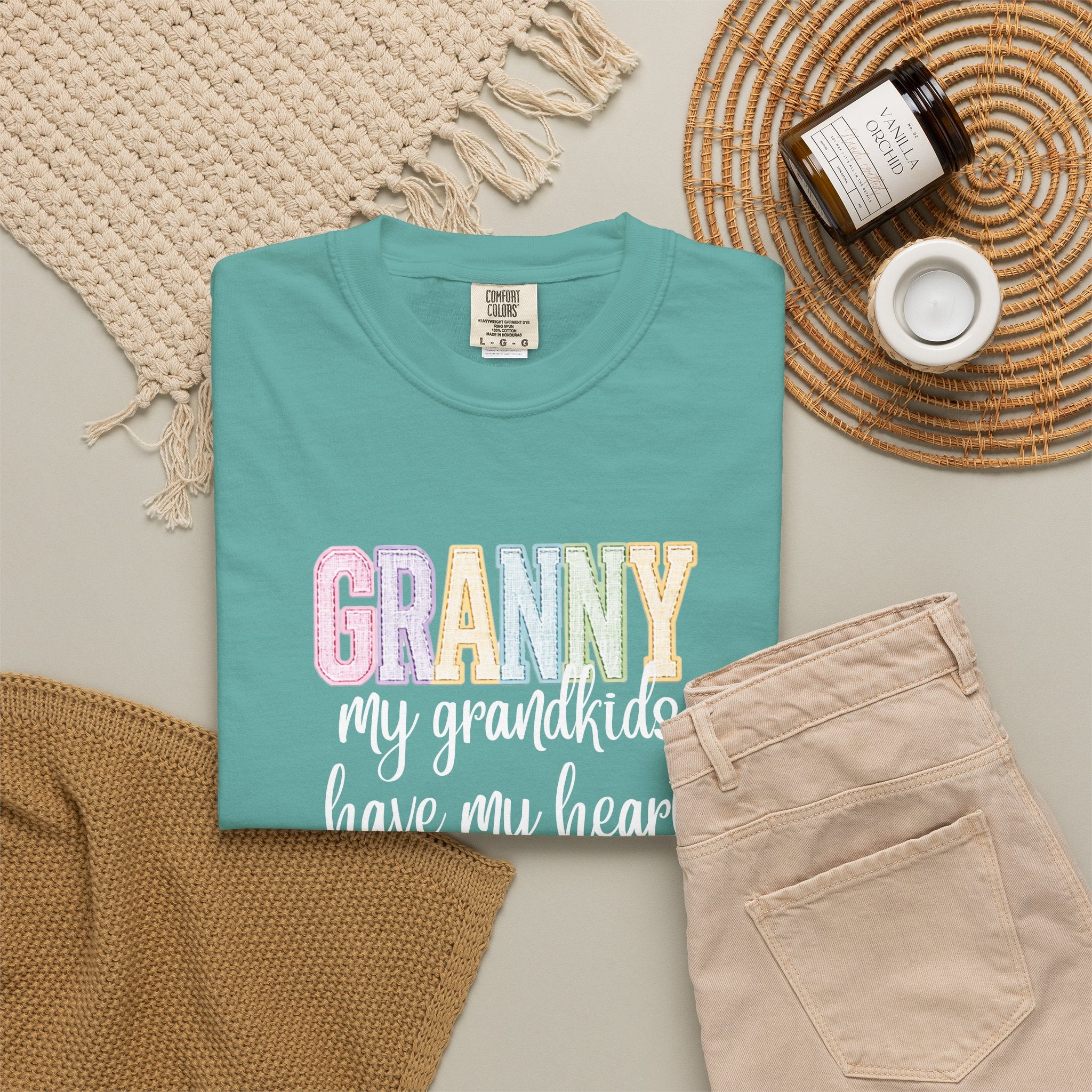 Granny My Grandkids Have My Heart T-Shirt — Grandma Gift, Mother's Day Tee