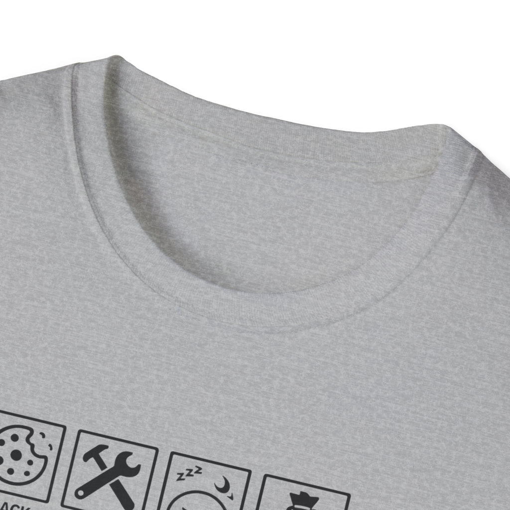 Grandpa Warning T-Shirt – ‘Spoils Grandkids & Hands Out Biscuits’ Funny Grandpa Tee